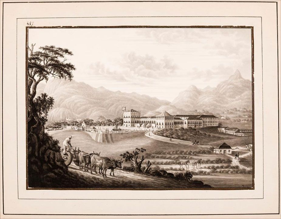 Paço do Imperador do Brazil. Créditos: Karl Robert Von Planitz 1840/Pinacoteca do Estado de São Paulo
