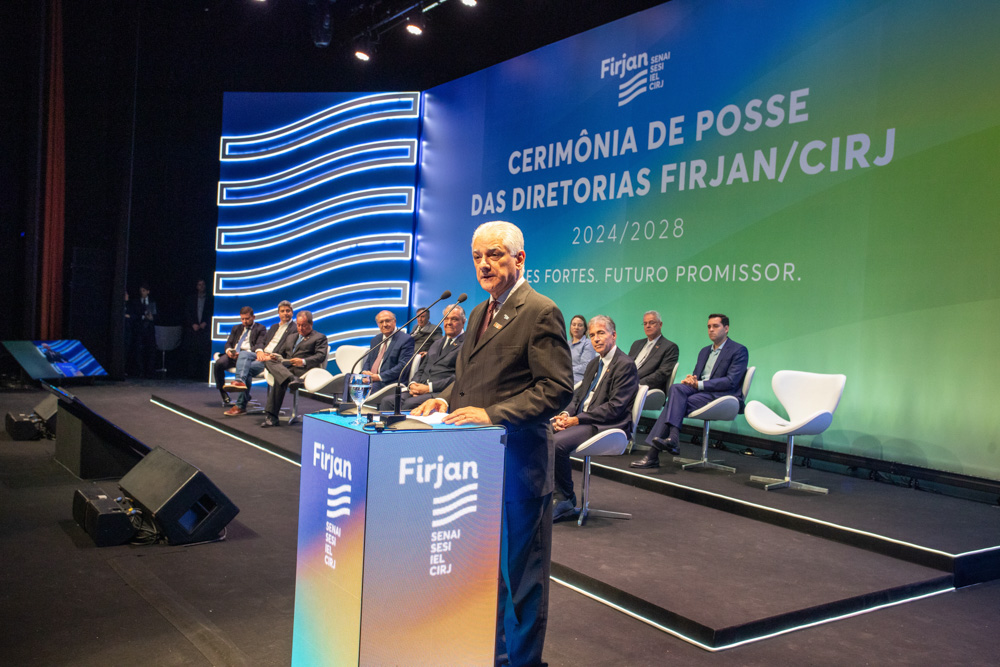 Luiz Césio Caetano na cerimônia de Posse da Diretoria e Presidência da Firjan no dia 14/10/2024. Créditos: Paula Johas/ Acervo Firjan