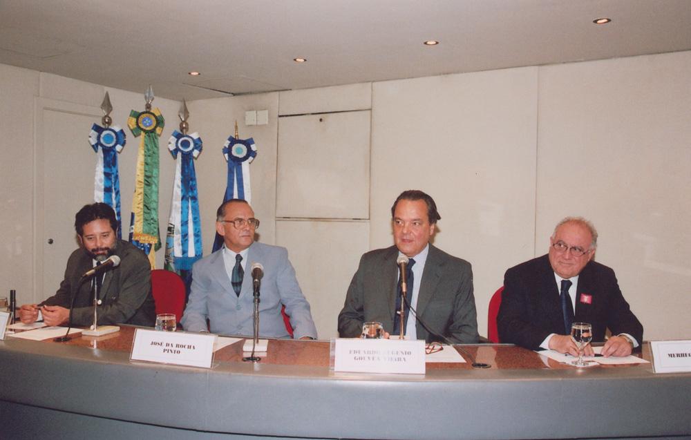 José da Rocha Pinto na posse da diretoria de 2004. Crédito: Acervo Firjan