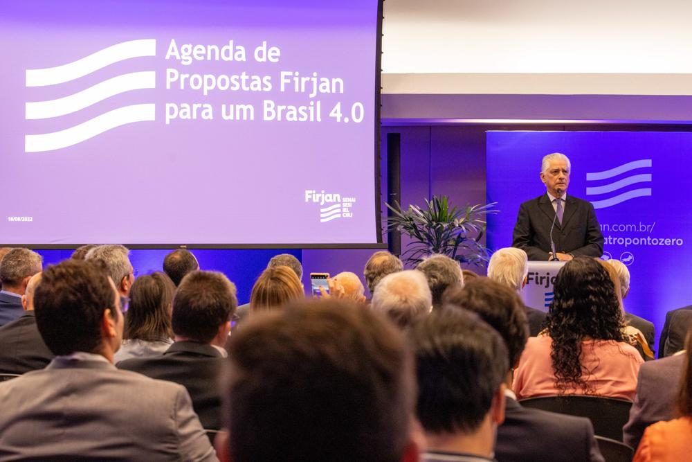 Evento de lançamento da campanha “Propostas Firjan para um Brasil 4.0” no dia 18/08/2022.  Créditos: Paula Johas/ Acervo Firjan