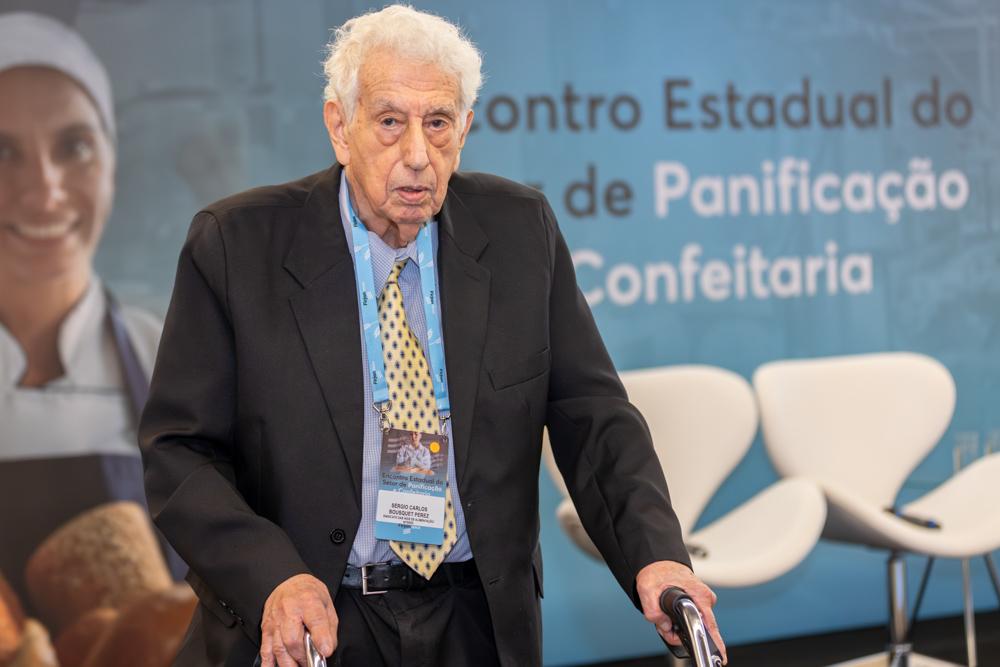 Sérgio Carlos Bousquet Perez no Encontro Estadual da Panificação. Créditos: Vinícius Magalhães/ Acervo Firjan