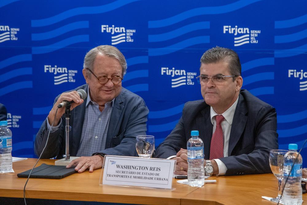 Mauro Viegas Filho e Washington Reis em 14/11/2023. Crédito: Acervo Firjan